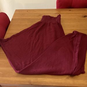 Free People Movement harem pants color maroon